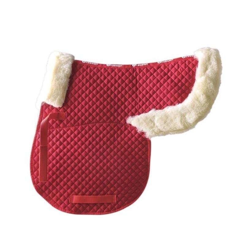Red Wool & Cotton Saddle Pad - Dogs and Horses