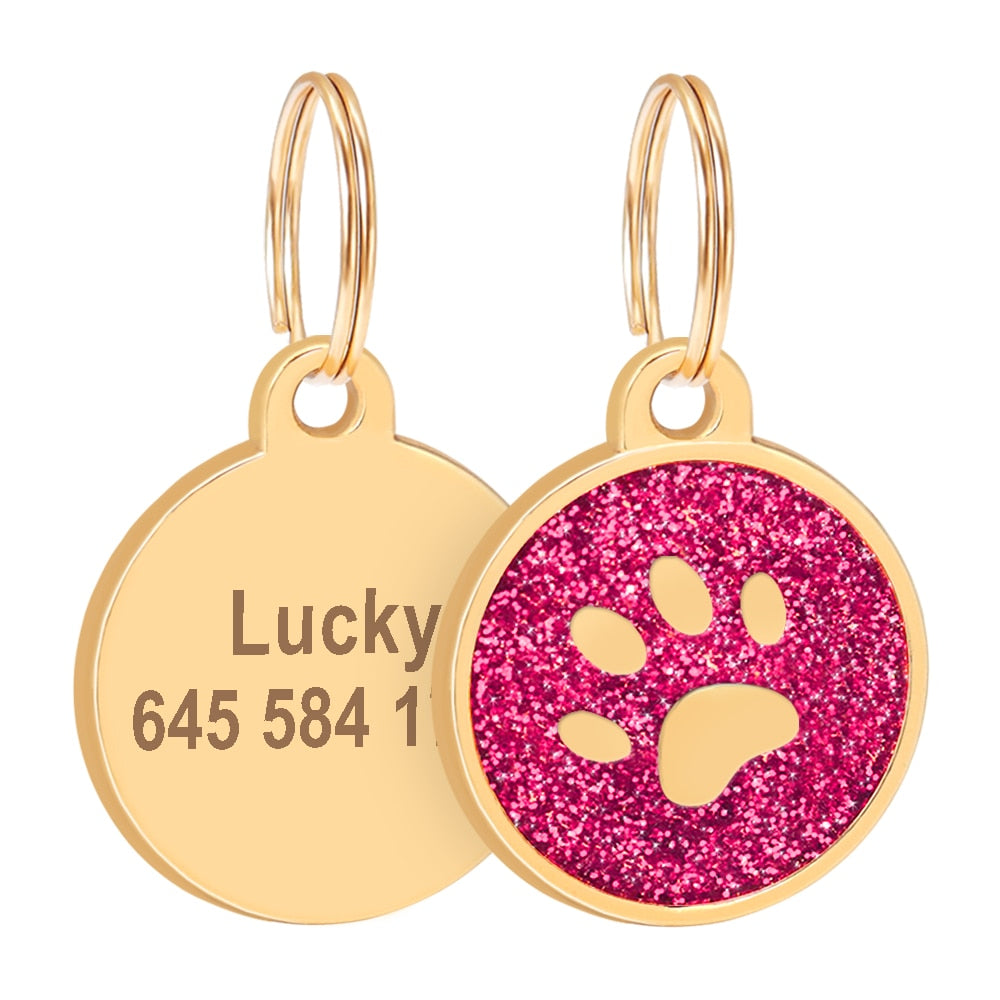 Gold Paw Personalized ID Tags - Dogs and Horses