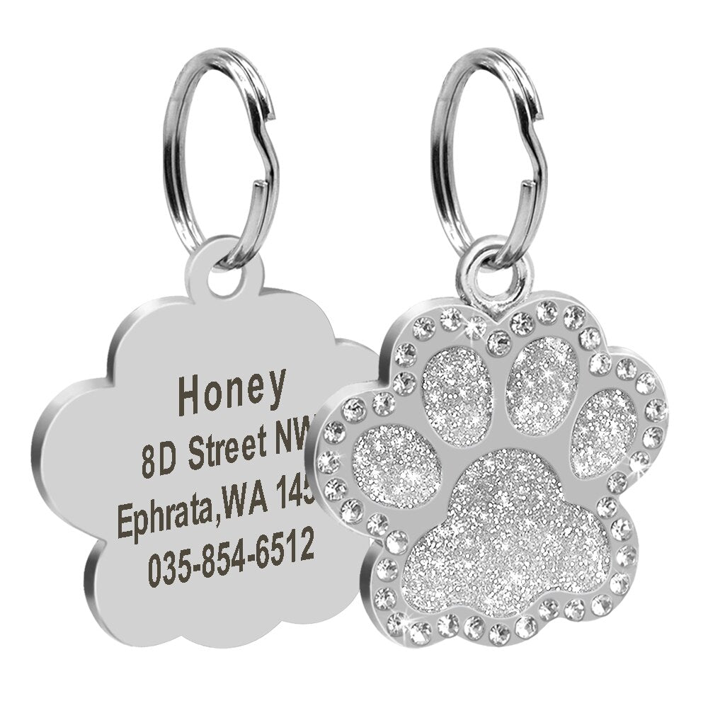 Paw Personalized ID Tags - Dogs and Horses