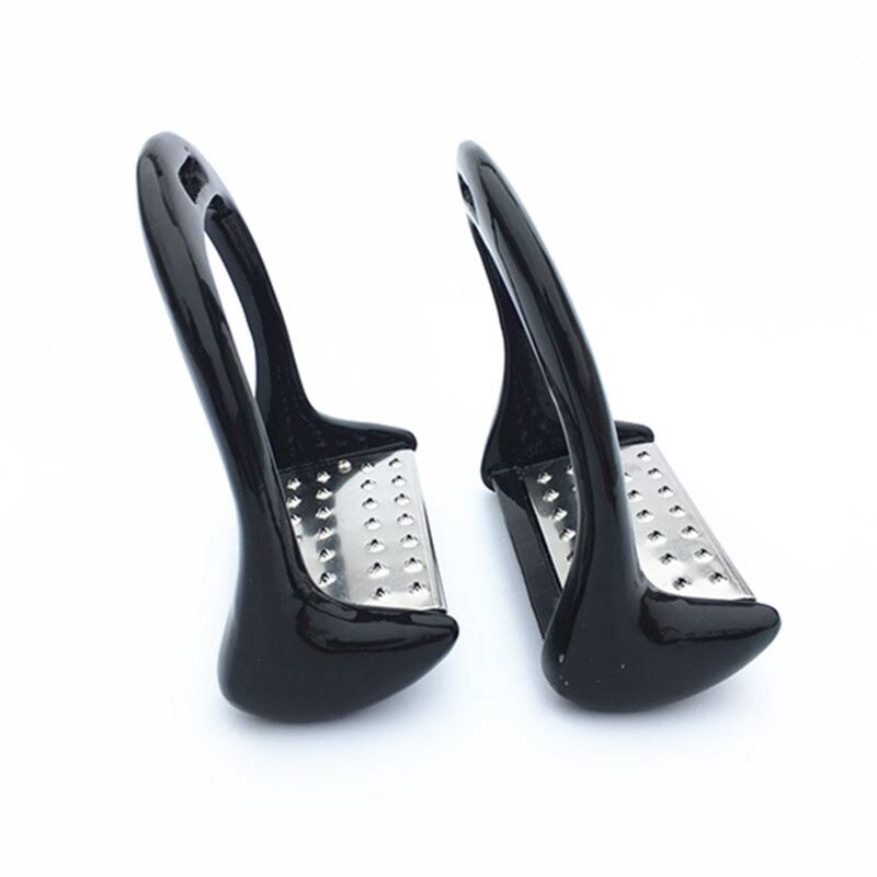 Black Aluminum Stirrups - Dogs and Horses