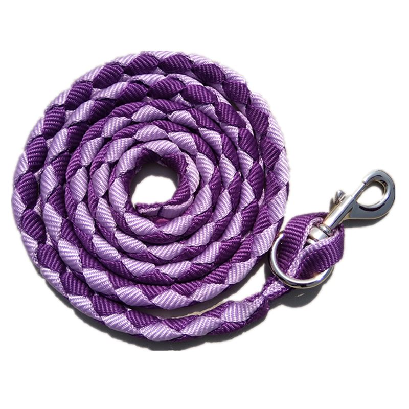 Purple and Red Horse Lead Rope & Snap Buckle - Dogs and Horses