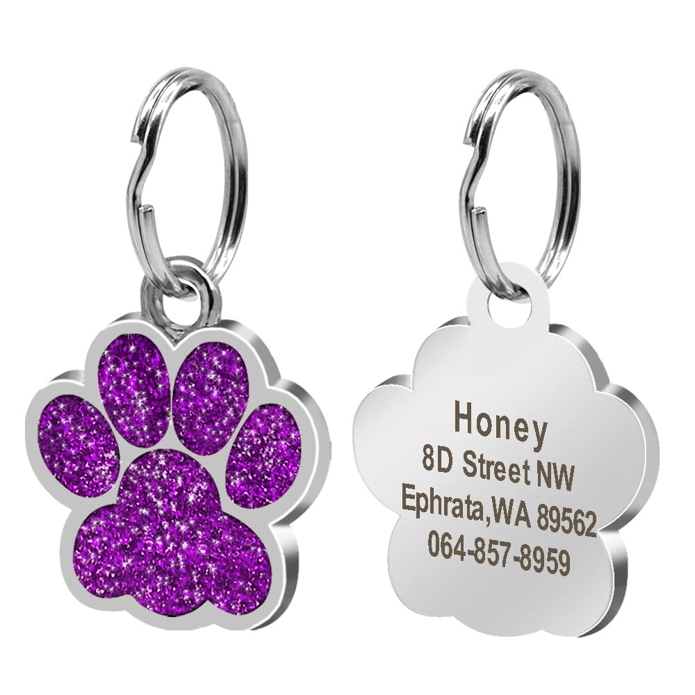 Paw Personalized ID Tags - Dogs and Horses