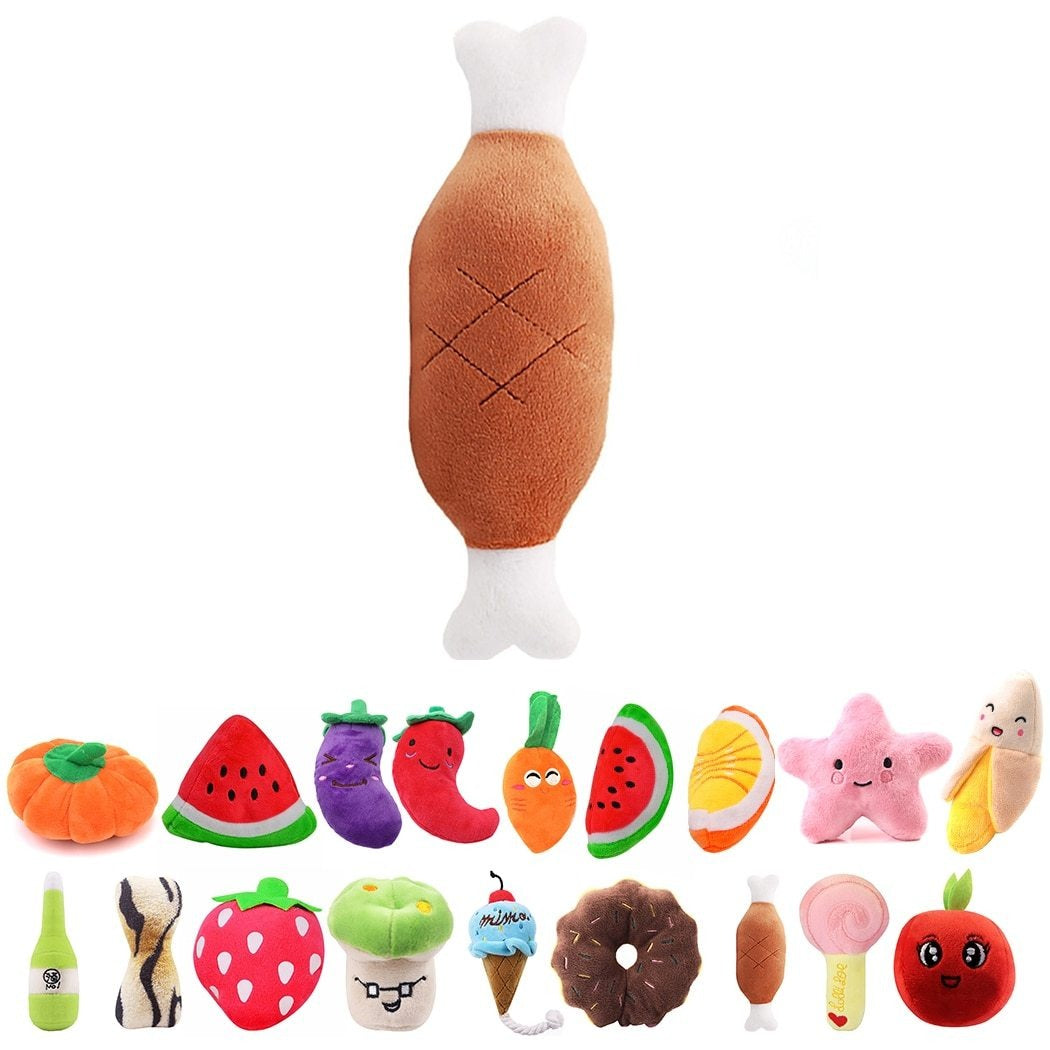 Bite Resistant & Squeaky Plush Toys - Dogs and Horses