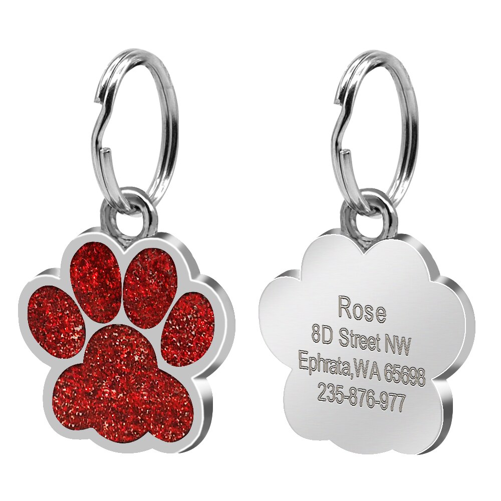 Paw Personalized ID Tags - Dogs and Horses