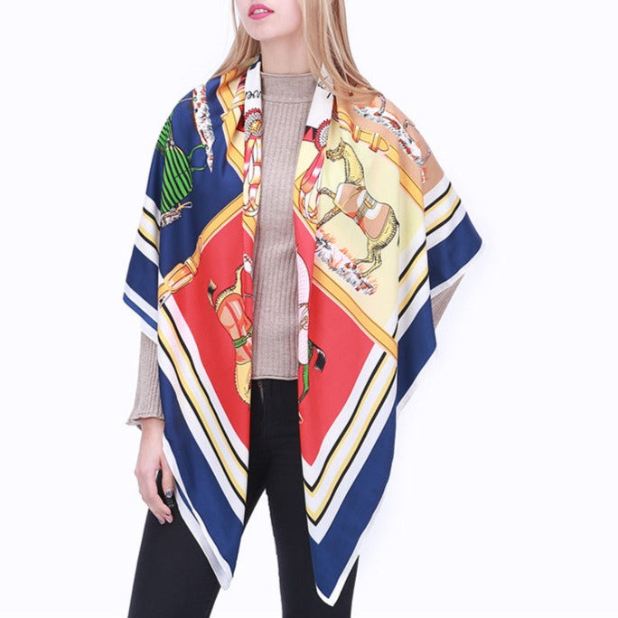 Laguna Pink Silk Scarf / 130cm