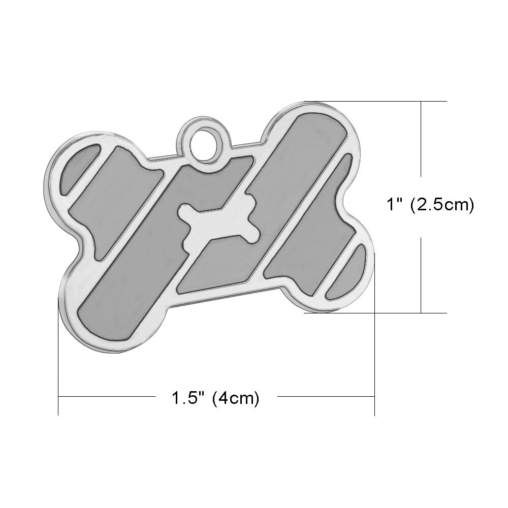 Bone Personalized ID Tags - Dogs and Horses