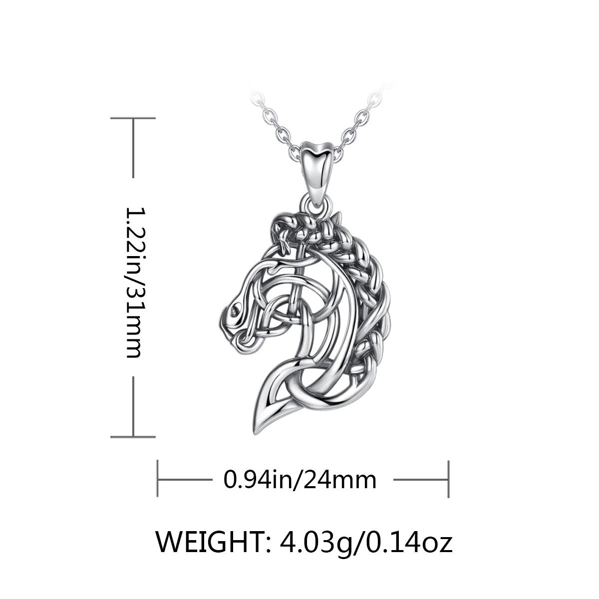 Horse Head in Celtic Knot Pattern