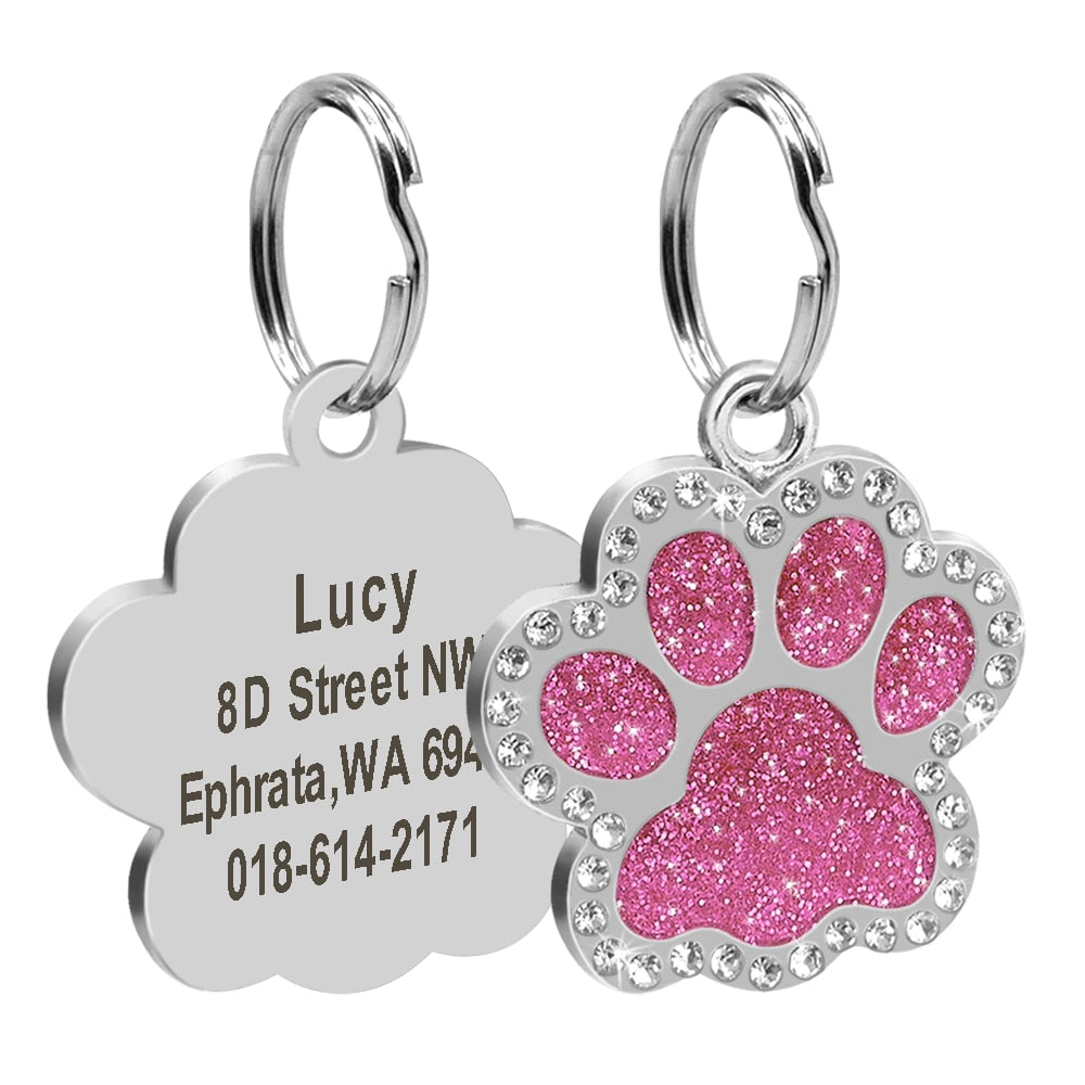 Paw Personalized ID Tags - Dogs and Horses