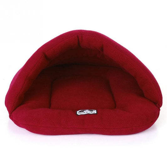 Soft Burgundy Cave Bed - Dogs and Horses