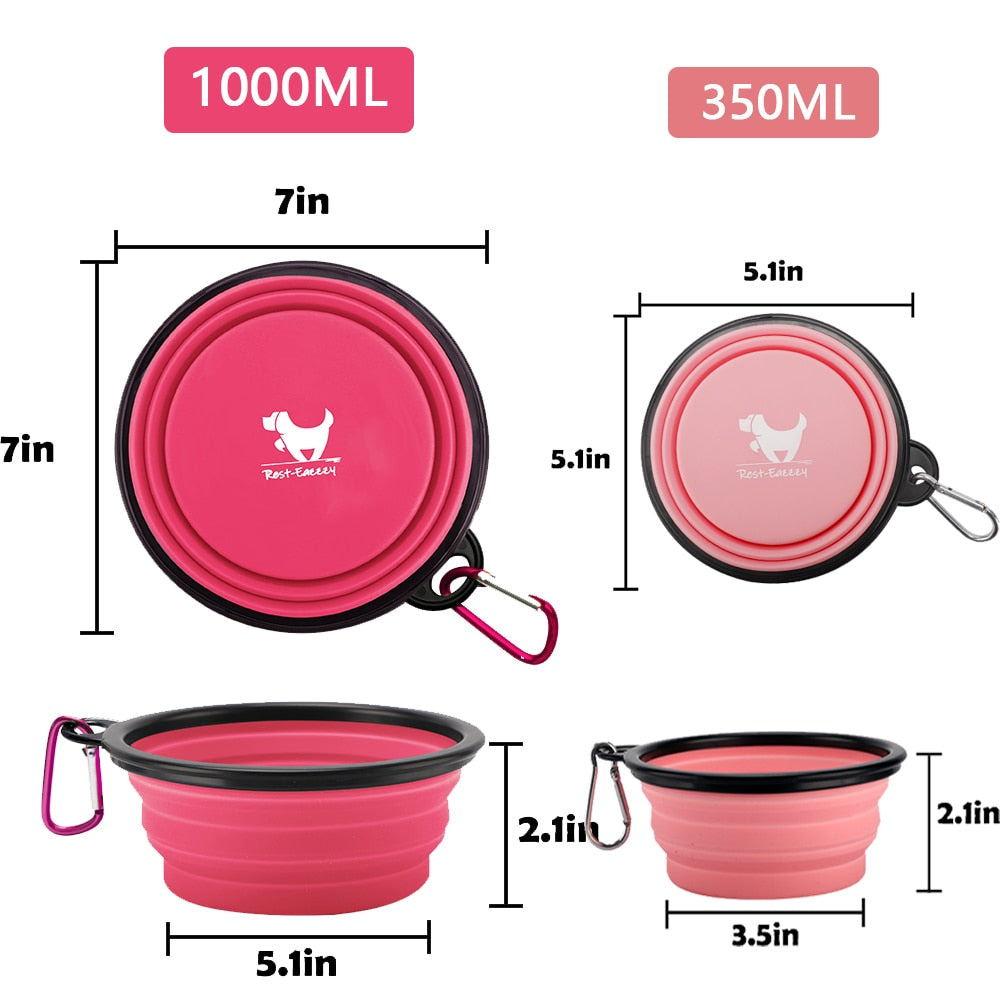 Collapsible Portable Bowl - Dogs and Horses