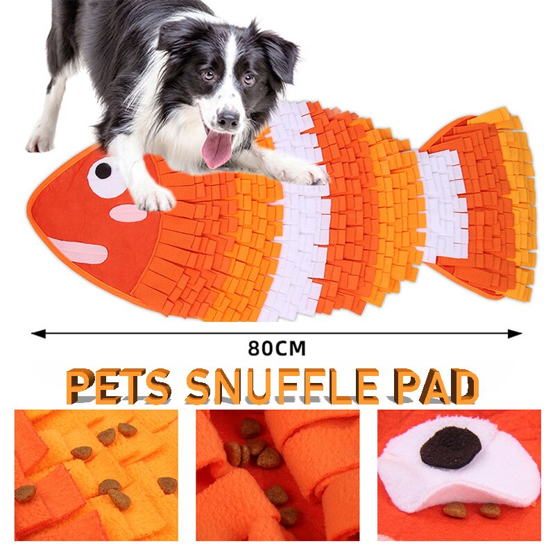 Gray Fish Snuffle Mat - Dogs and Horses