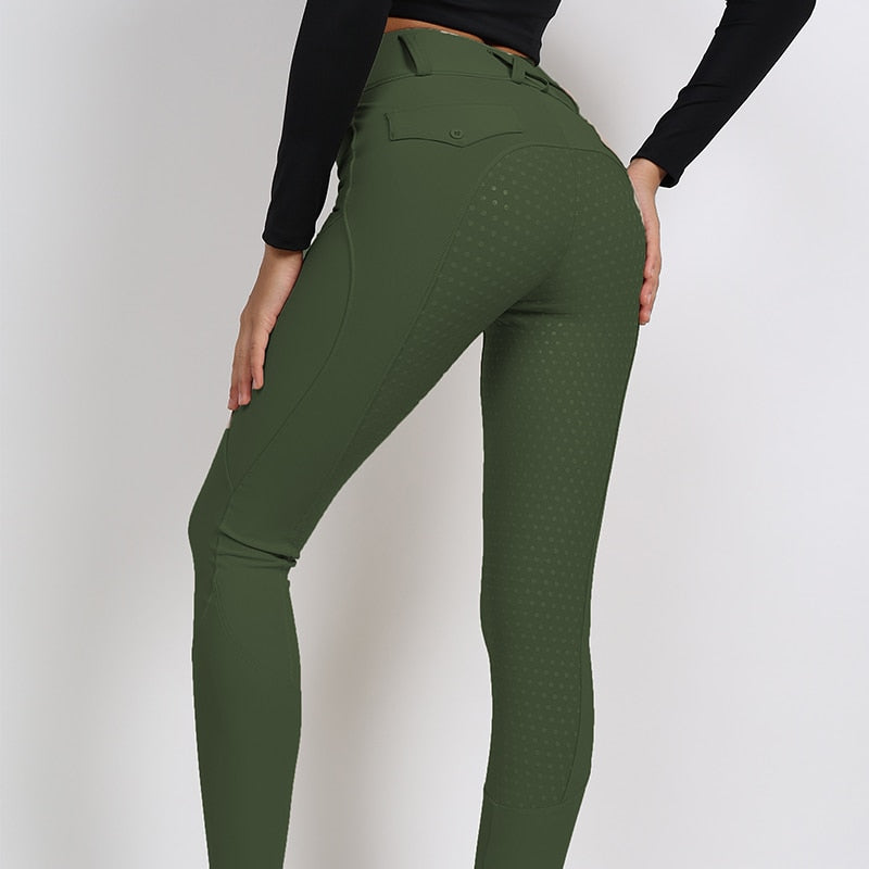Women's Silicone Full Seat Breeches / Riding Tights