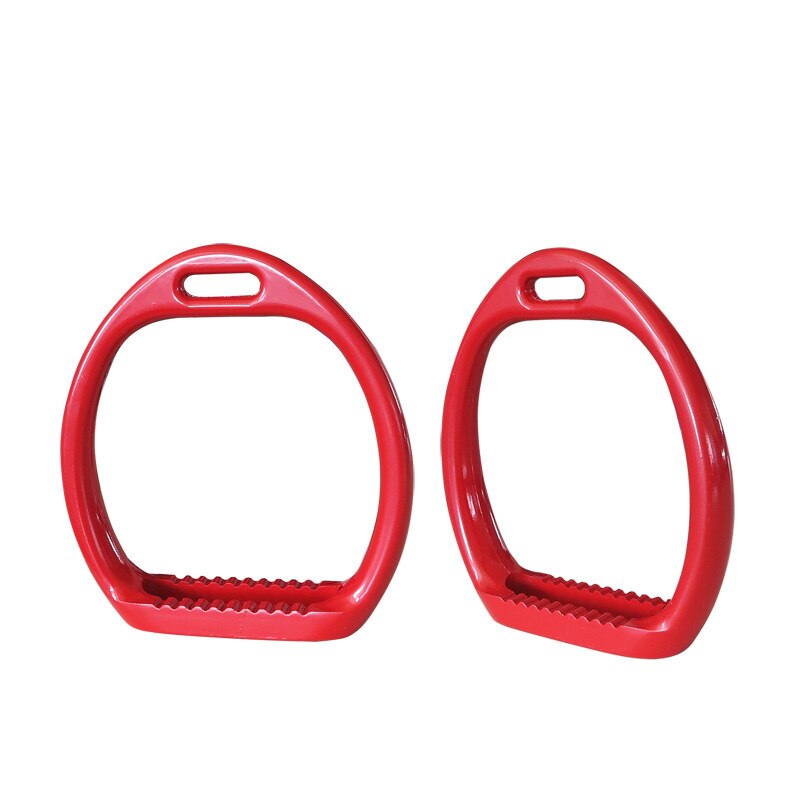 Red Diecast Aluminum Stirrups - Dogs and Horses