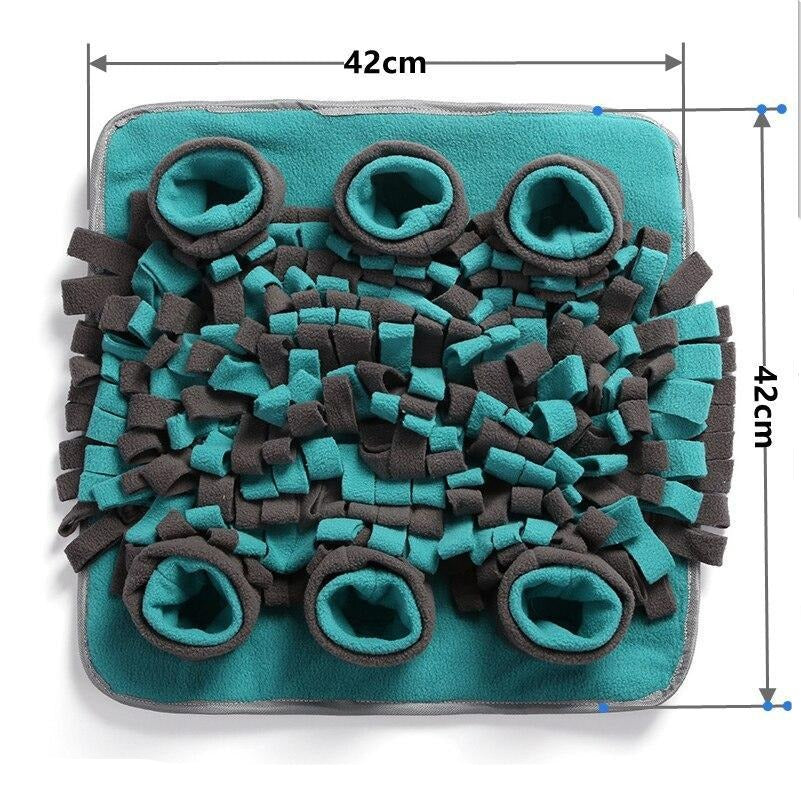 Lala Blue/Gray Snuffle Mat - Dogs and Horses