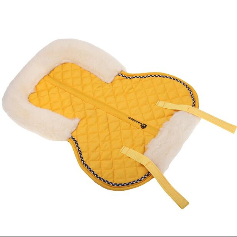 Yellow Soft Wool Half Saddle Pad - Dogs and Horses