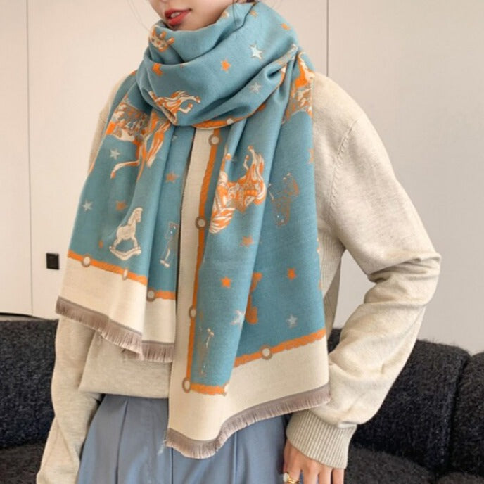 Ghislaine Luxurious Pashmina Scarf Shawl Wrap