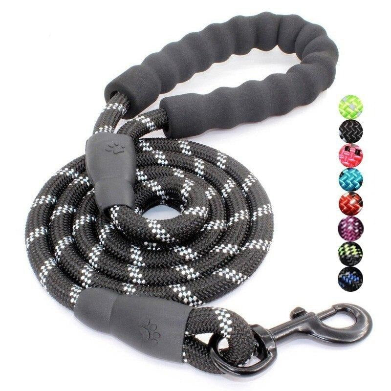 Pink Reflective Padded Leash - Dogs and Horses