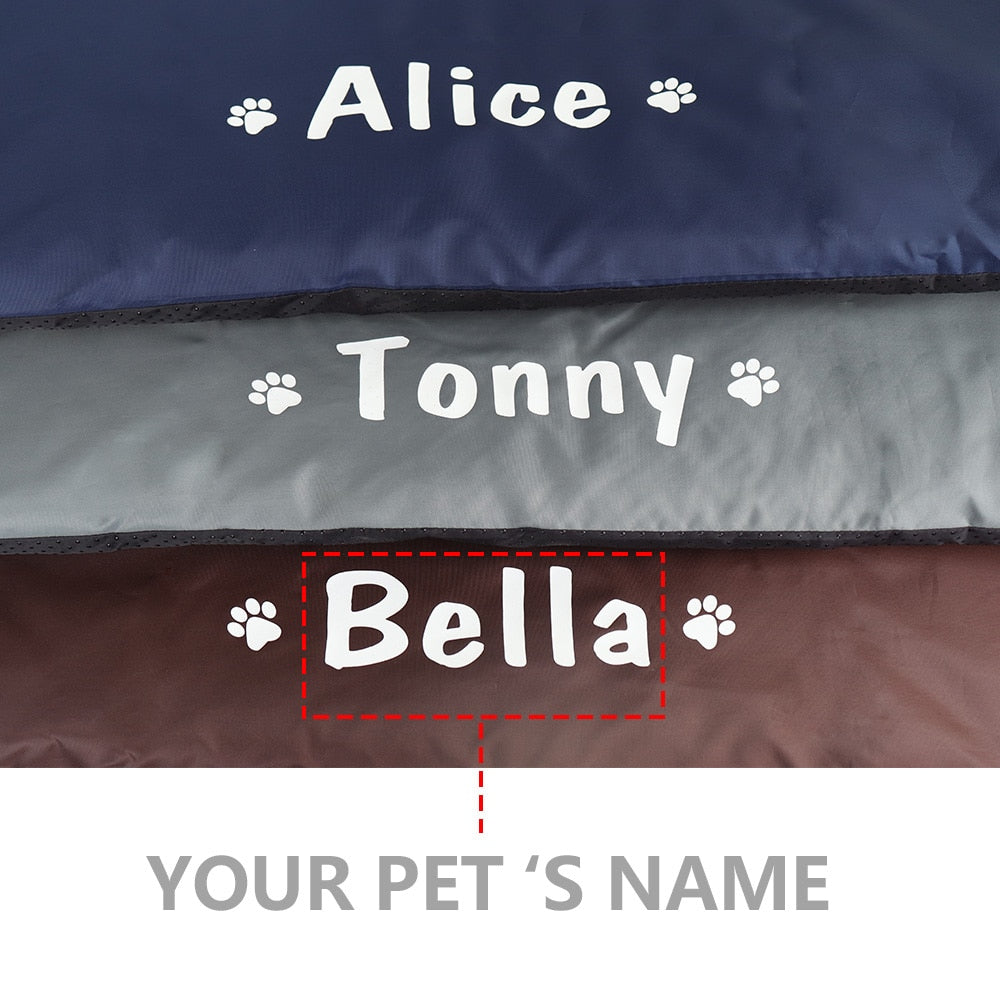 Blue Personalized Sleeping Mat - Dogs and Horses