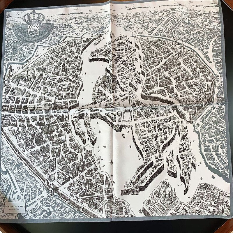 Pippa Gray Silk Scarf Small