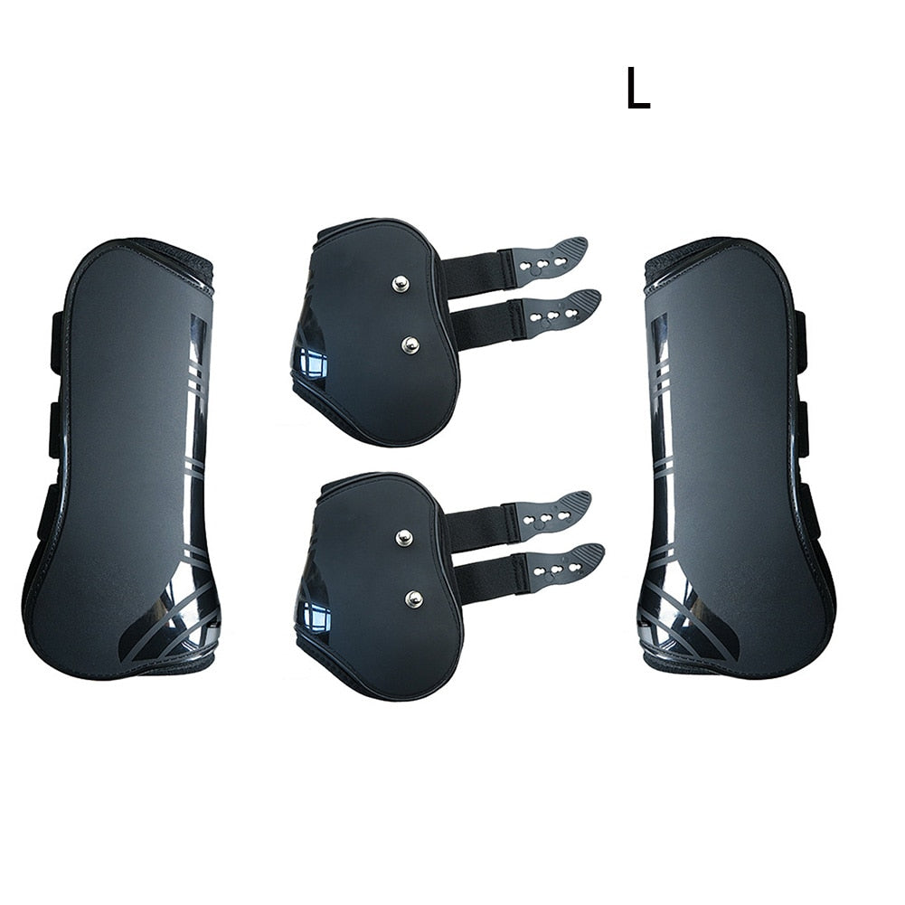 Black Adjustable Tendon & Fetlock Boots - Dogs and Horses