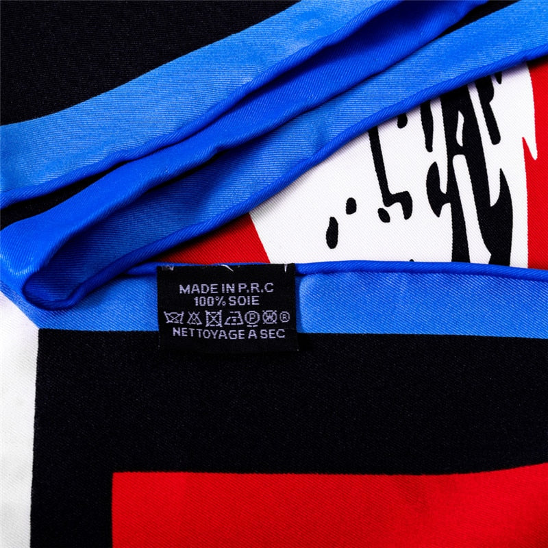 Cinzia Red Silk Scarf / 90cm