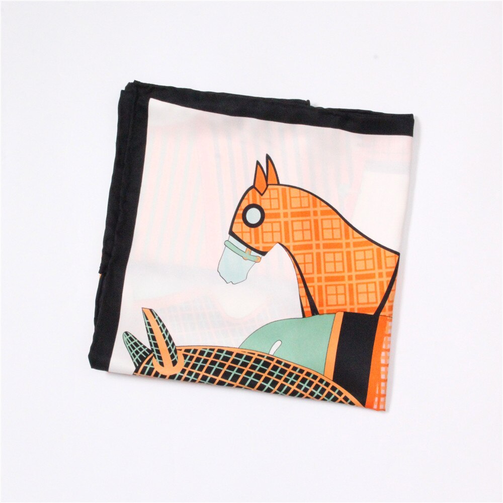 Bellezza Orange Silk Scarf