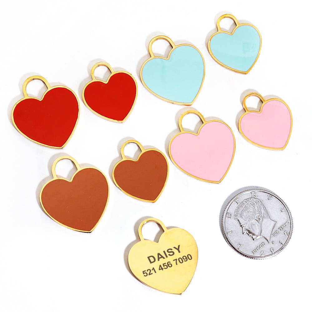 Heart Personalized ID Tags - Dogs and Horses