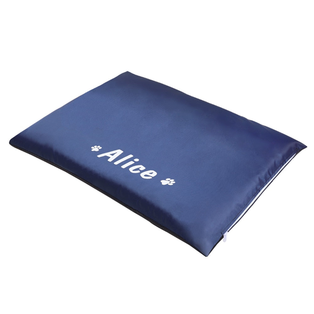 Blue Personalized Sleeping Mat - Dogs and Horses