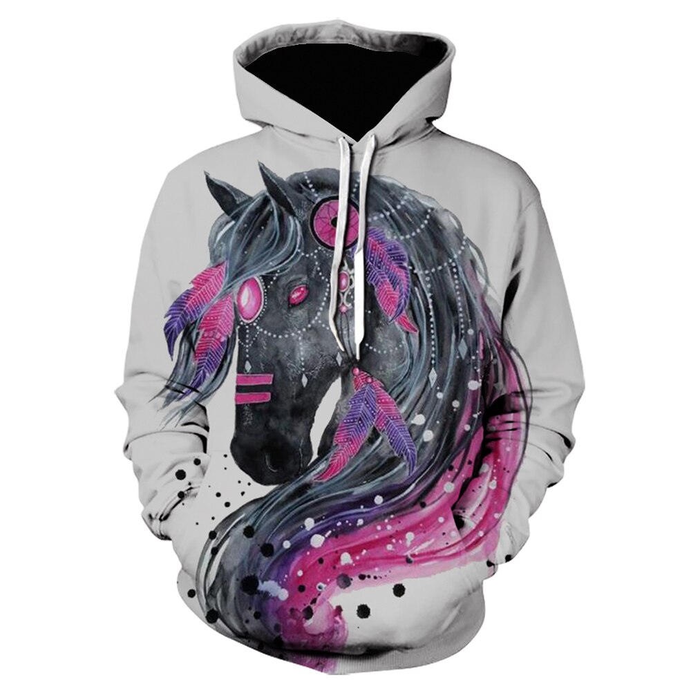 Zola Horse Art Hoodie - Dogs and Horses