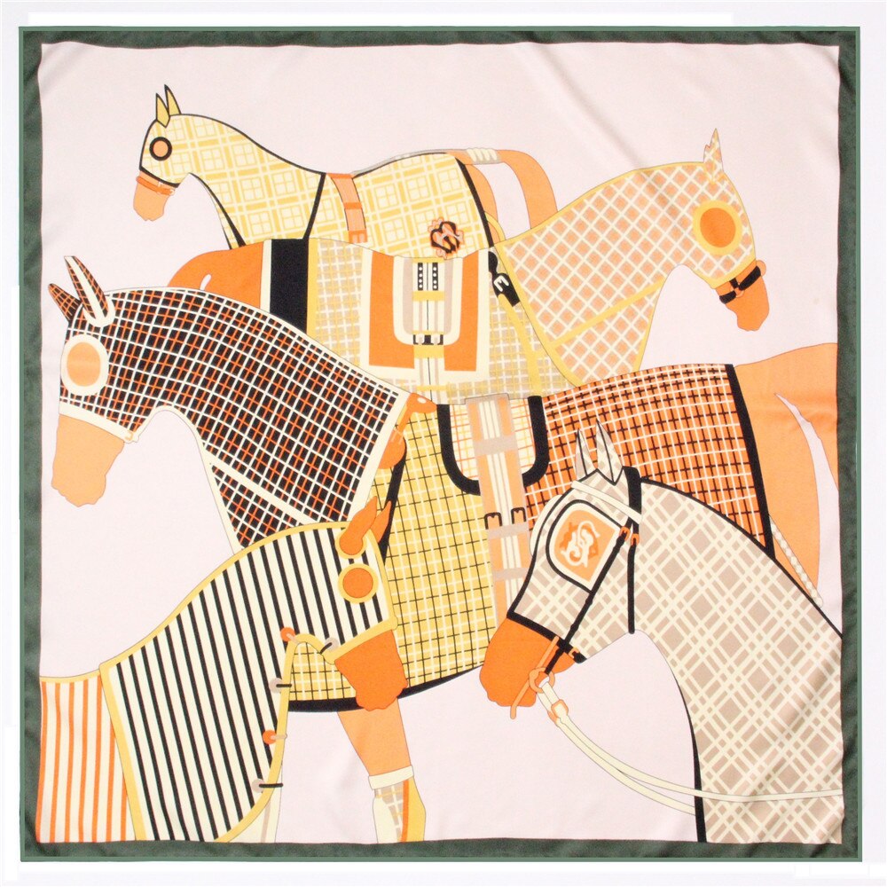 Bellezza Green Silk Scarf