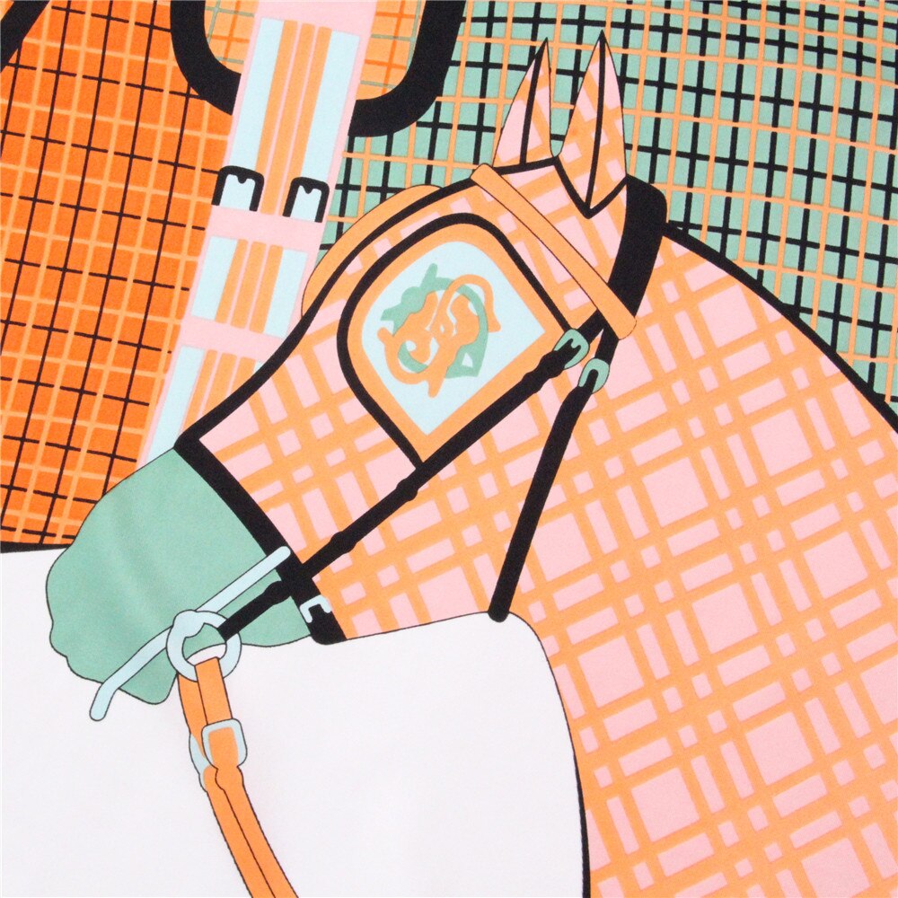 Bellezza Orange Silk Scarf