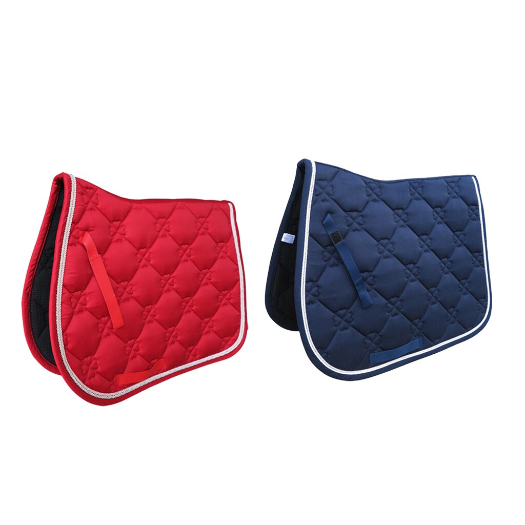 Cotton Saddle Pad Red/Blue - Dogs and Horses