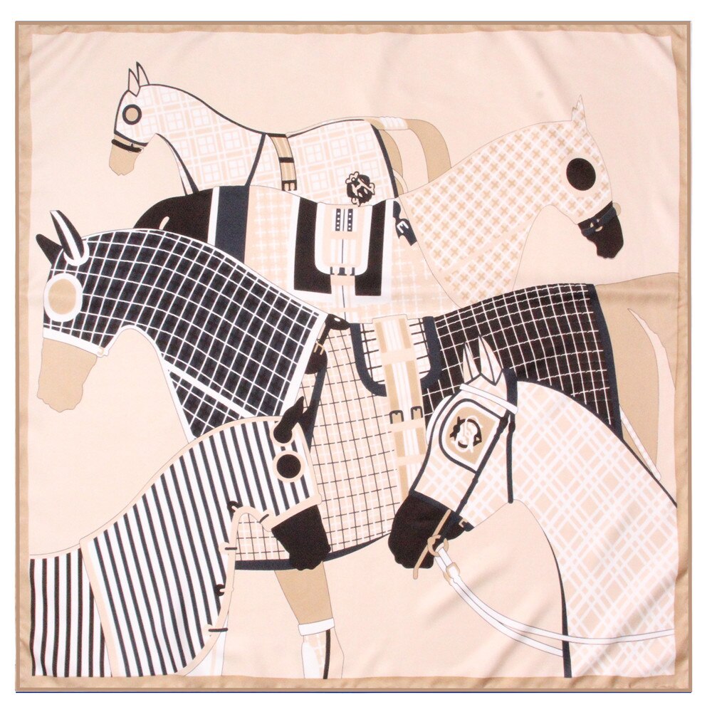 Bellezza Khaki Silk Scarf