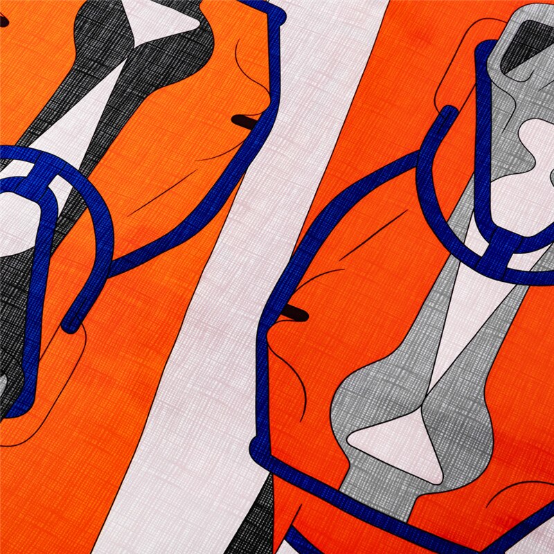 Bria Orange Silk Scarf