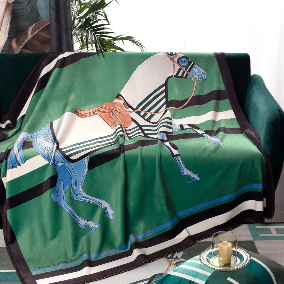 Square Velvet Throws