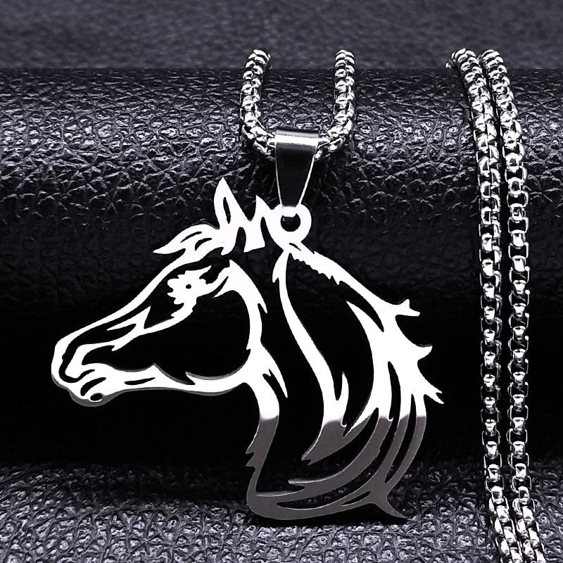Stainless Steel Horse Necklaces
