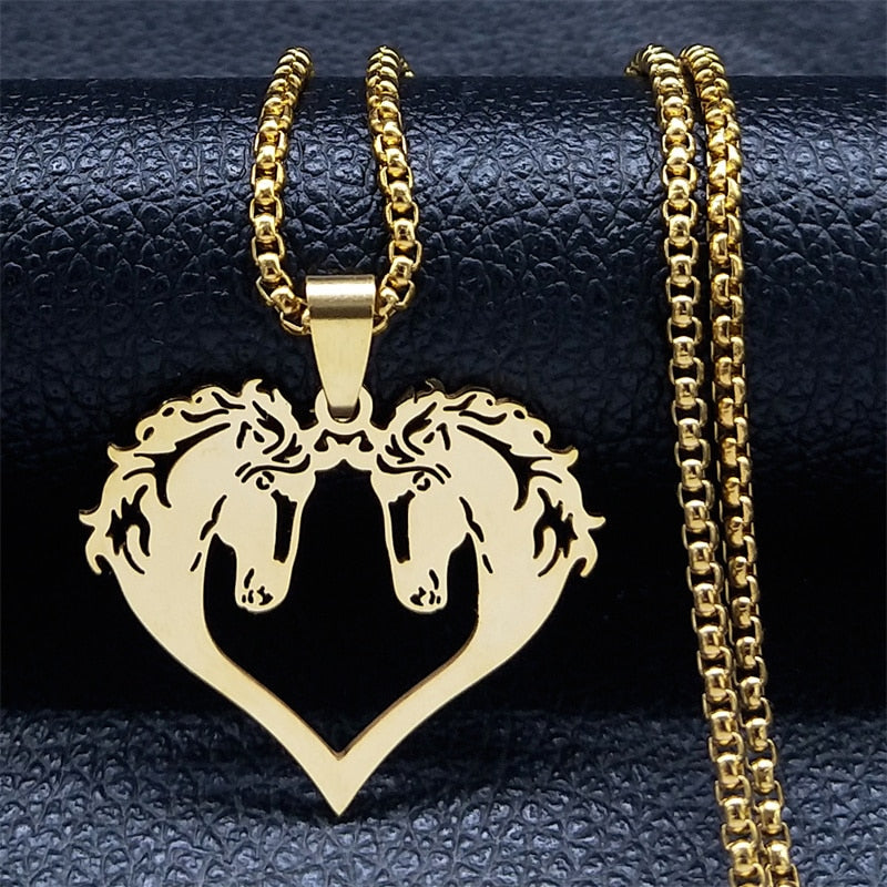 Stainless Steel Horse Necklaces