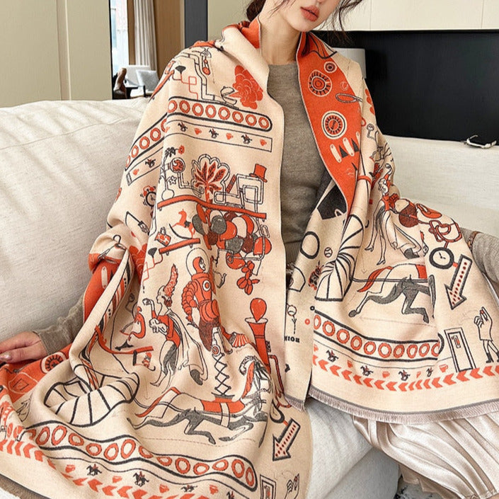 Laure Luxurious Pashmina Scarf Shawl Wrap