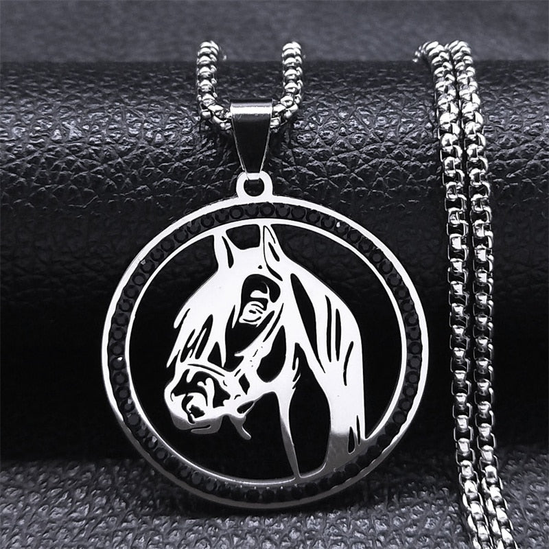 Stainless Steel Horse Necklaces