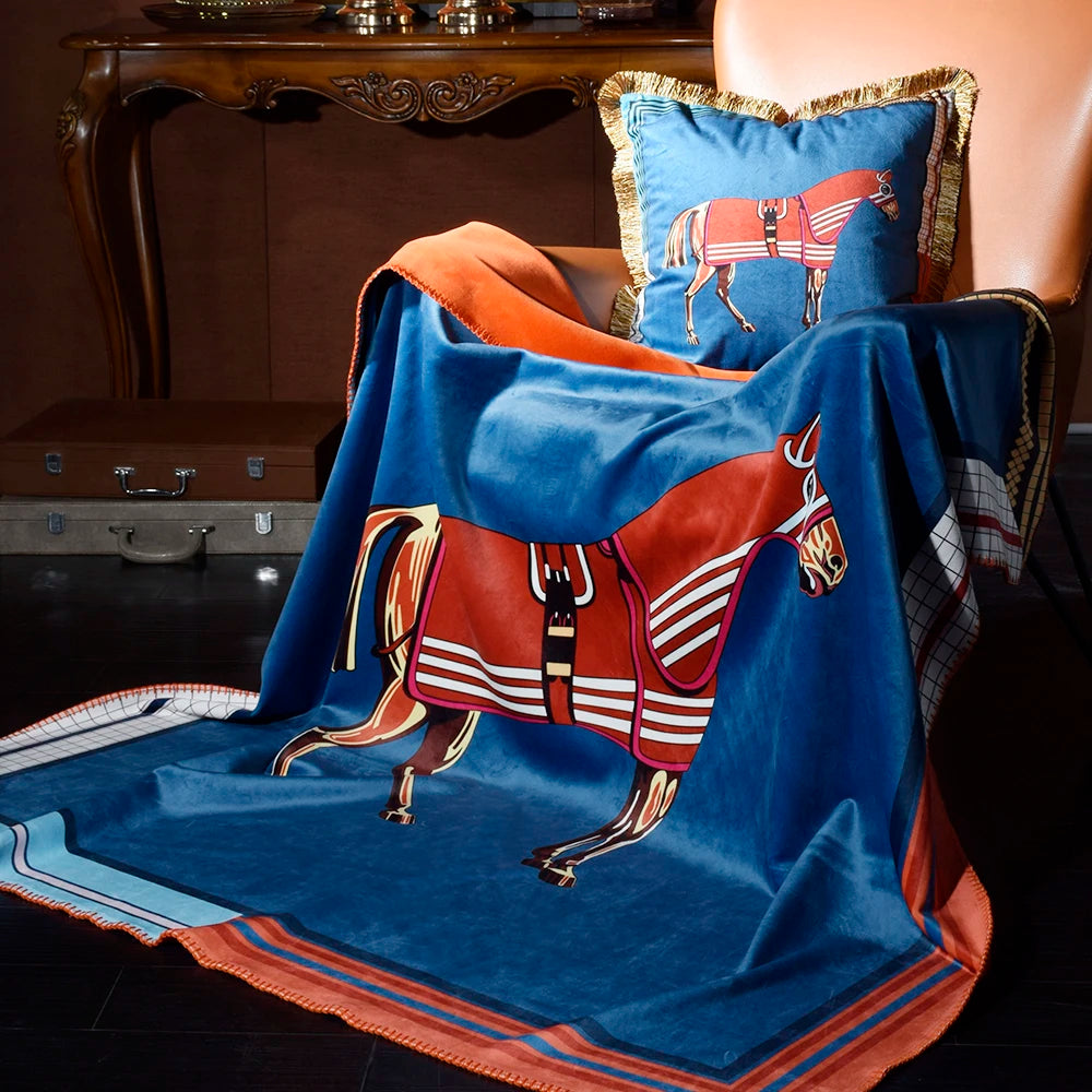 Square Velvet Throws