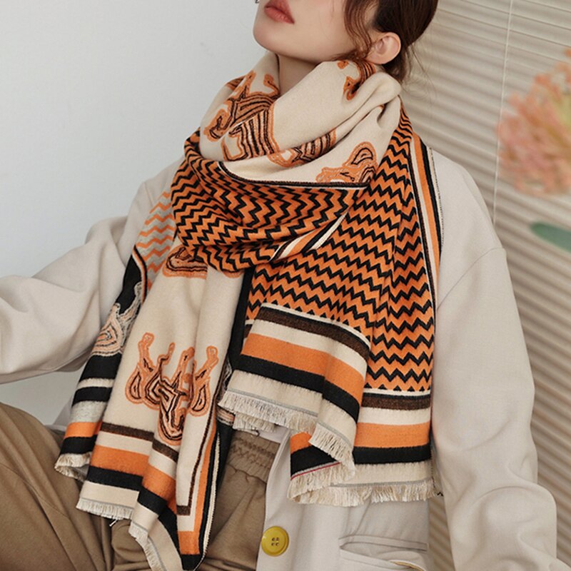 Eulalie Luxurious Pashmina Scarf Shawl Wrap