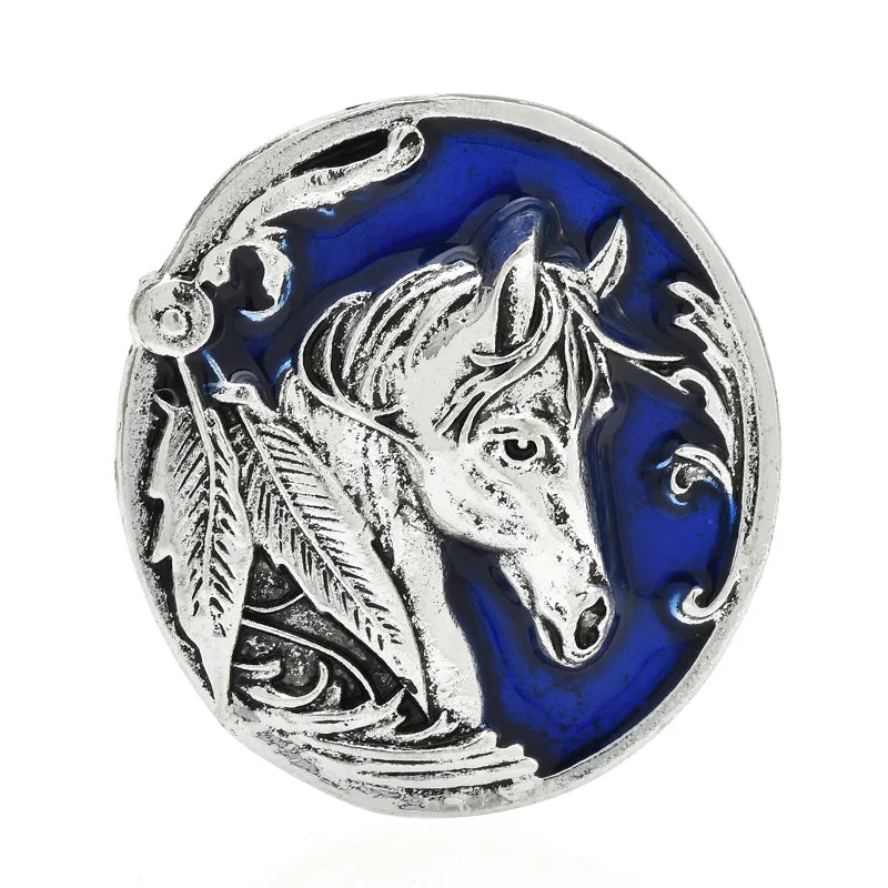 Vintage Horse Badge Brooch