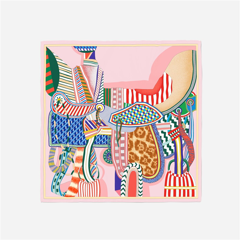 Idalia Pink Silk Scarf Small / 53cm