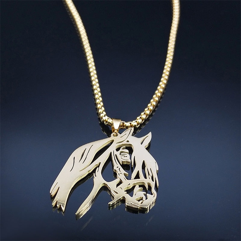 Stainless Steel Horse Necklaces