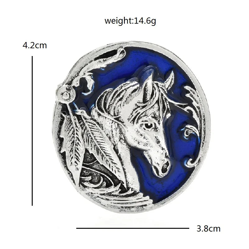 Vintage Horse Badge Brooch