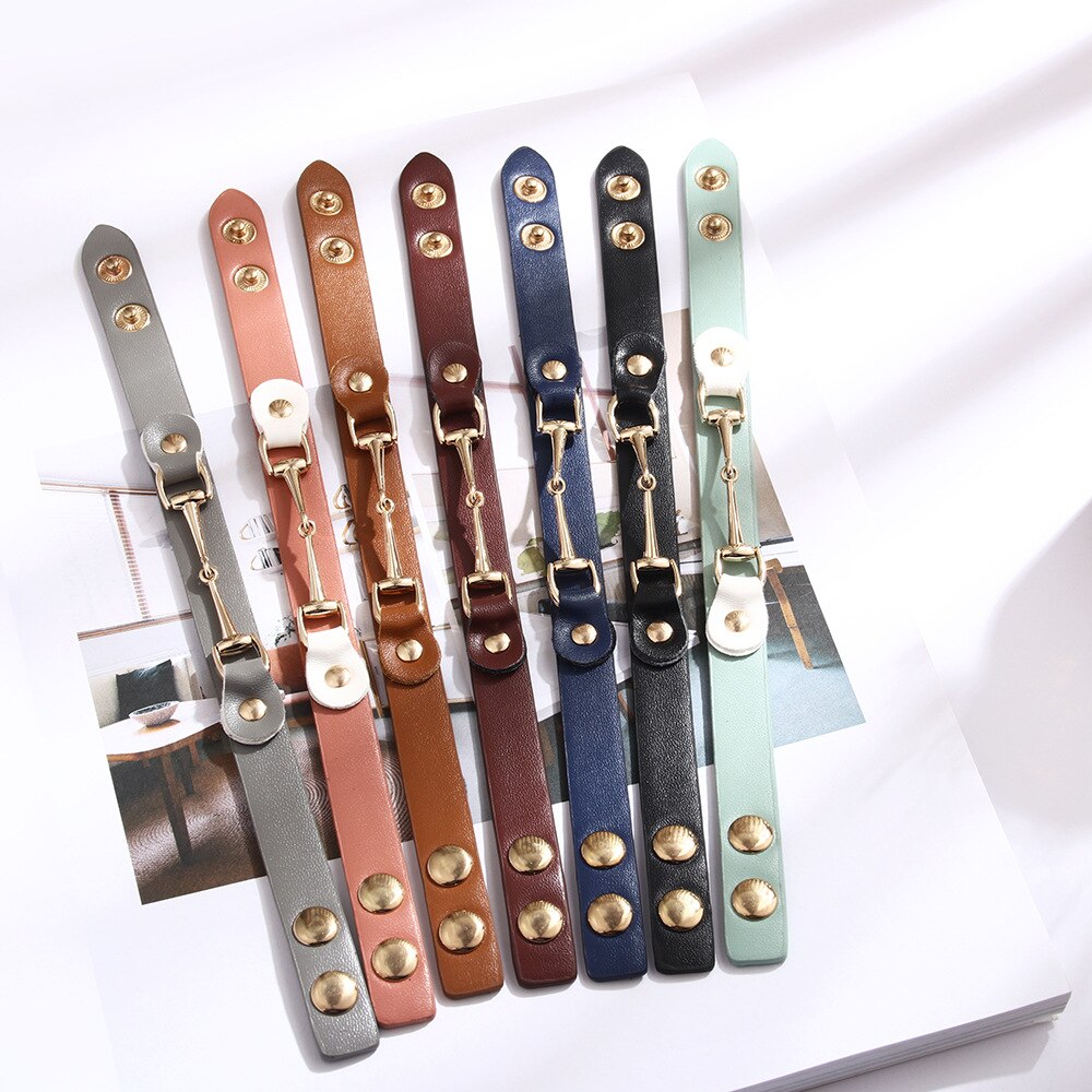 Leather Snaffle Bit Bracelet