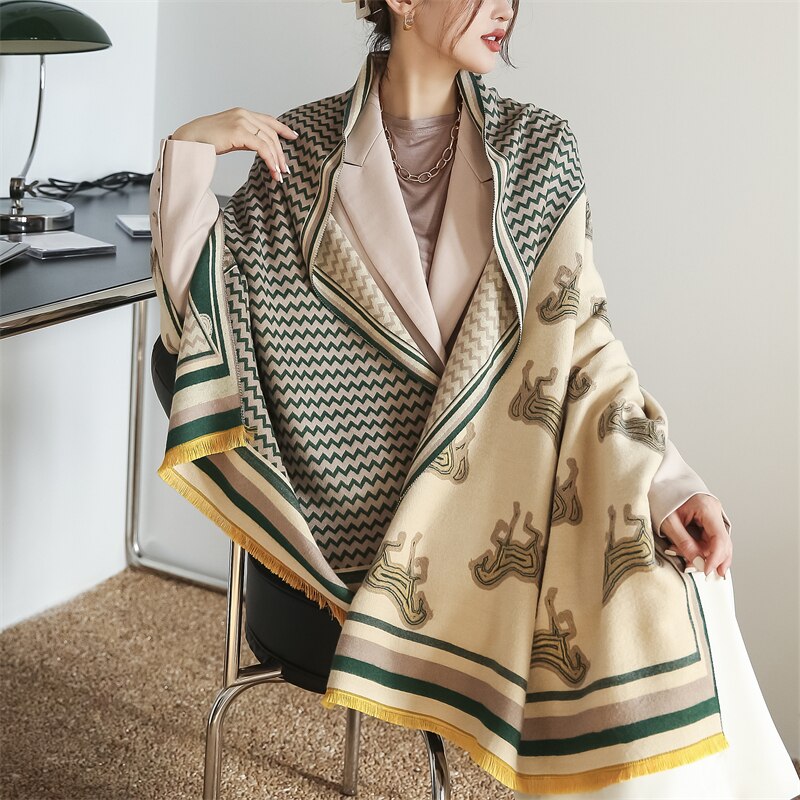 Eulalie Luxurious Pashmina Scarf Shawl Wrap