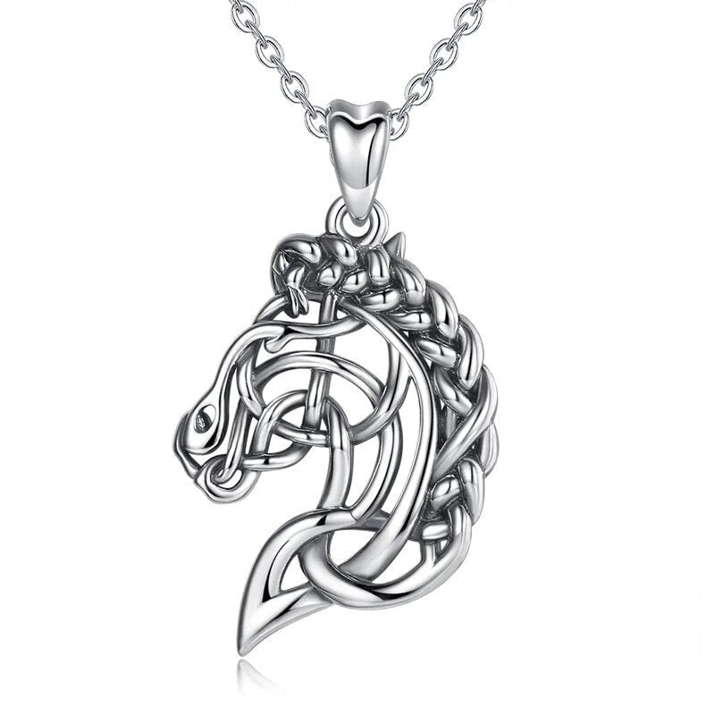 Horse Head in Celtic Knot Pattern
