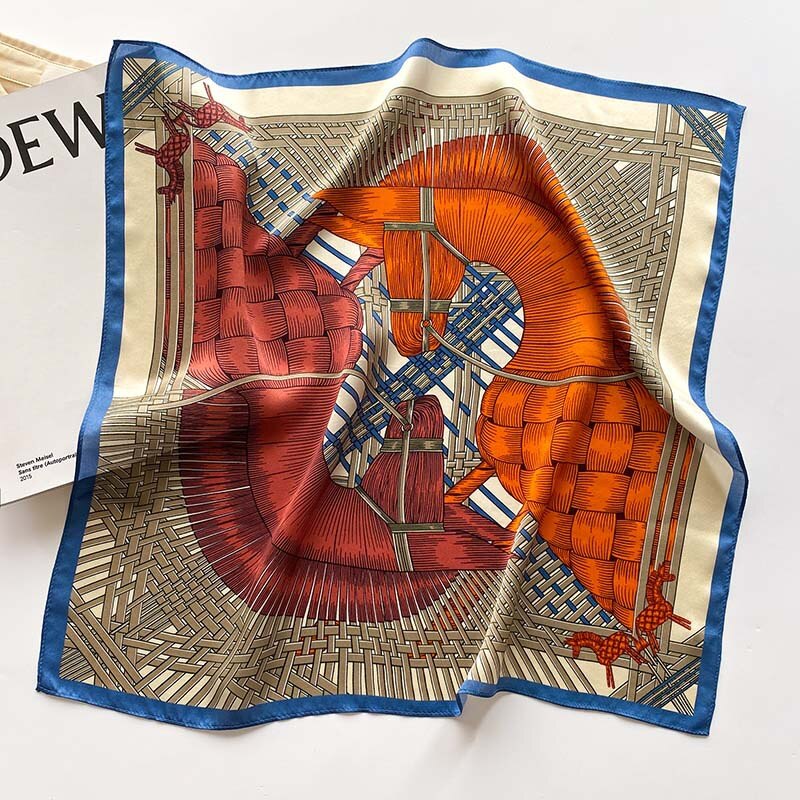 Sarita Blue Silk Scarf