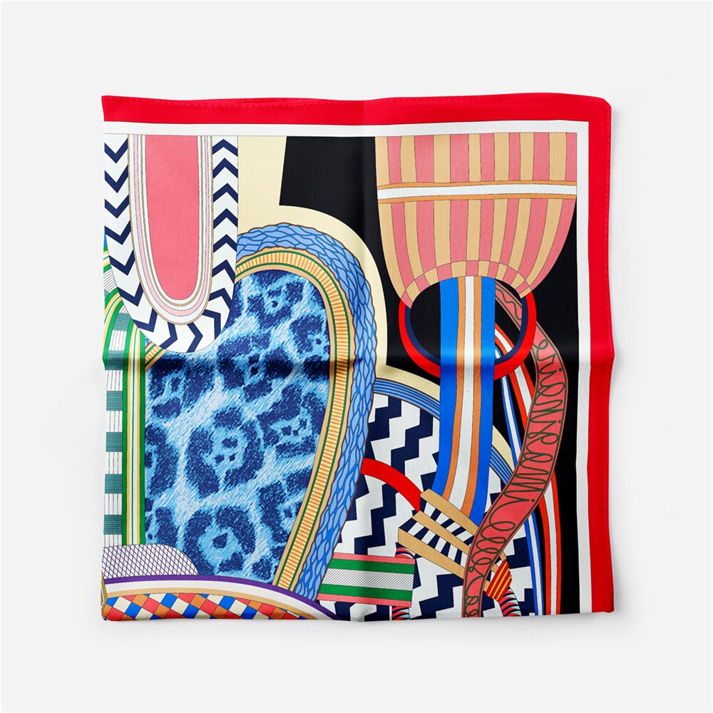 Idalia Black Silk Scarf Small / 53cm